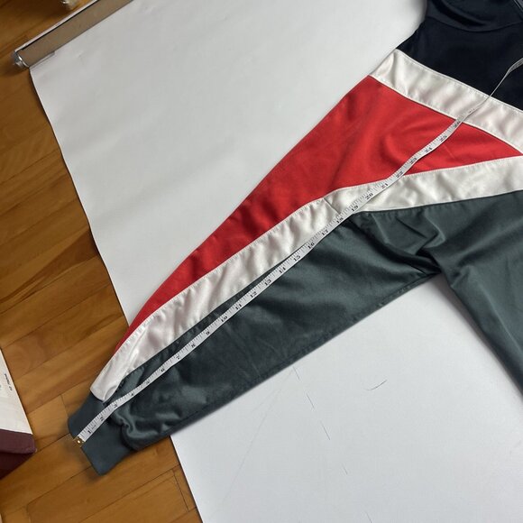 Vintage Adidas Trefoil Logo Track Jacket Mens L Red Black Grey White 80s 90s - Picture 11 of 13